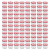 vidaXL Glass Jam Jars with White and Red Lids 96 pcs 110 ml