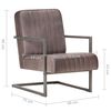 vidaXL Cantilever Sofa Chair Distressed Brown Real Leather