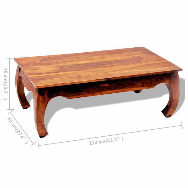 vidaXL Coffee Table 40 cm Solid Acacia Wood