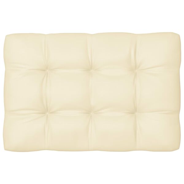 vidaXL Pallet Sofa Cushions 7 pcs Cream