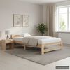 vidaXL Bed Frame without Mattress Solid Pine Wood 90x200 cm