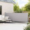 vidaXL Patio Retractable Side Awning 140x600 cm Grey