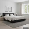 vidaXL Bed Frame without Mattress Black Faux Leather 120x200 cm