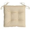 vidaXL Chair Cushions 6 pcs Beige 40x40x7 cm Oxford Fabric