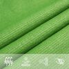 vidaXL Sunshade Sail 160 g/m² Light Green 6x7 m HDPE