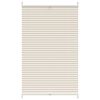vidaXL Plisse Blind 80x125cm Cream