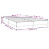 vidaXL Bed Frame without Mattress Light Grey 183x203 cm King Fabric