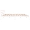 vidaXL Bed Frame without Mattress Solid Wood Pine 200x200cm White