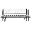 vidaXL Bed Frame without Mattress Black Steel 180x200/90x200 cm