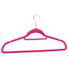 vidaXL 100 pcs Clothes Hanger Set Anti-slip Pink Velvet