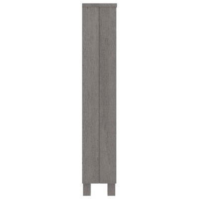 vidaXL CD Cabinet HAMAR Light Grey 45x18x100 cm Solid Wood Pine
