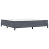 vidaXL Box Spring Bed with Mattress Dark Grey 200 x 200 cm Fabric