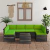 vidaXL 7 Piece Garden Pallet Lounge Set with Cushions Solid Pinewood