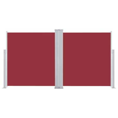 vidaXL Retractable Side Awning Red 100x600 cm