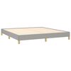 vidaXL Bed Frame without Mattress Light Grey 183x203 cm King Fabric