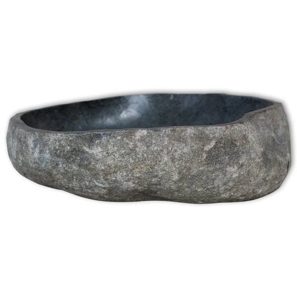 vidaXL Wash Basin River Stone