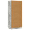 vidaXL Wardrobe Concrete Grey 80x52x180 cm Engineered Wood