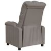 vidaXL Recliner Chair Taupe Fabric