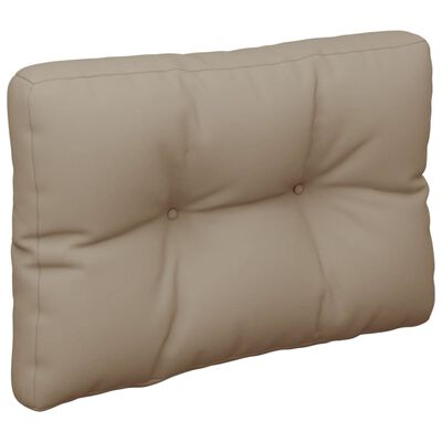 vidaXL Pallet Cushion Taupe 50x40x12 cm Fabric