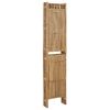 vidaXL 4-Panel Room Divider Bamboo 160x180 cm