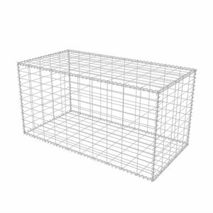 vidaXL Gabion Basket Galvanised Steel 100x50x50 cm