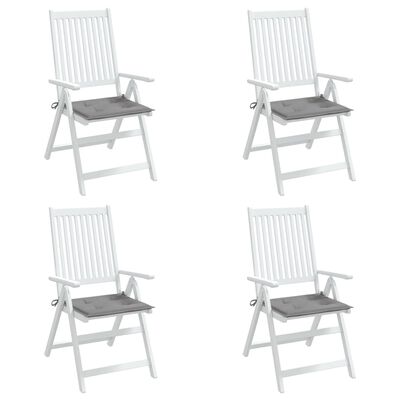 vidaXL Garden Chair Cushions 4 pcs Grey 50x50x3 cm Oxford Fabric