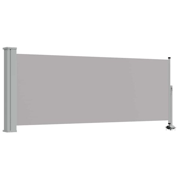 vidaXL Patio Retractable Side Awning 100 x 300 cm Grey