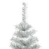 vidaXL Artificial Christmas Tree with Stand Silver 180 cm PET