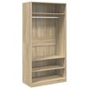 vidaXL Wardrobe Sonoma Oak 100x50x200 cm Engineered Wood