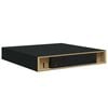 vidaXL Floating Wall Shelves 2 pcs Black 23x23.5x3.8 cm MDF