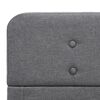 vidaXL Bed Frame without Mattress Light Grey Fabric 180x200 cm Super King