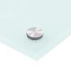 vidaXL Kitchen Backsplash White 70 x 40 cm Tempered Glass