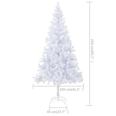 vidaXL Artificial Pre-lit Christmas Tree with Ball Set 210cm 910 Branches