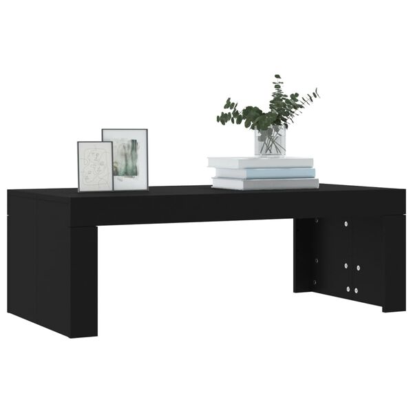vidaXL Coffee Table Black 102x50x36 cm Engineered Wood