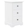 vidaXL Bedside Cabinet MDF and Pinewood 35x32x59 cm