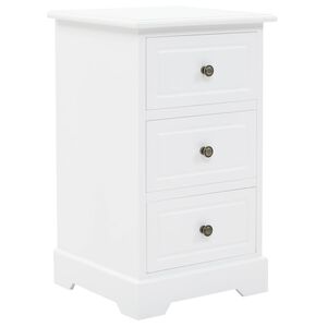 vidaXL Bedside Cabinet MDF and Pinewood 35x32x59 cm