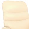 vidaXL Massage Chair Cream Faux Leather