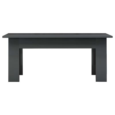 vidaXL Coffee Table High Gloss Grey 100x60x42 cm Engineered Wood