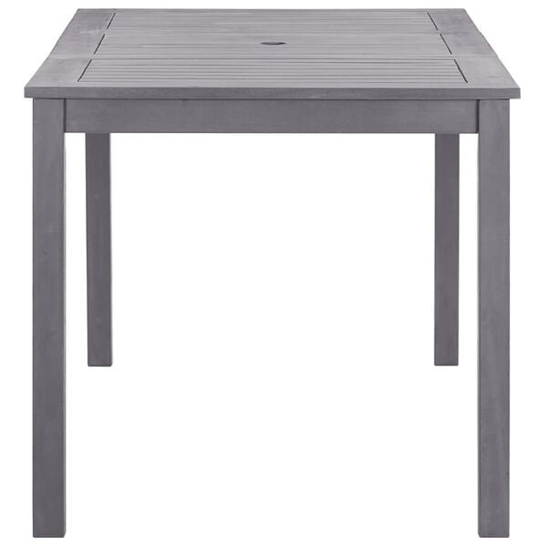 vidaXL Garden Table Grey Wash 140x80x74 cm Solid Acacia Wood
