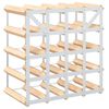 vidaXL Wine Rack for 20 Bottles Solid Pinewood
