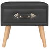 vidaXL Bedside Cabinet Black 40x35x40 cm Faux Leather