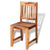 vidaXL Dining Chairs 4 pcs Solid Acacia Wood
