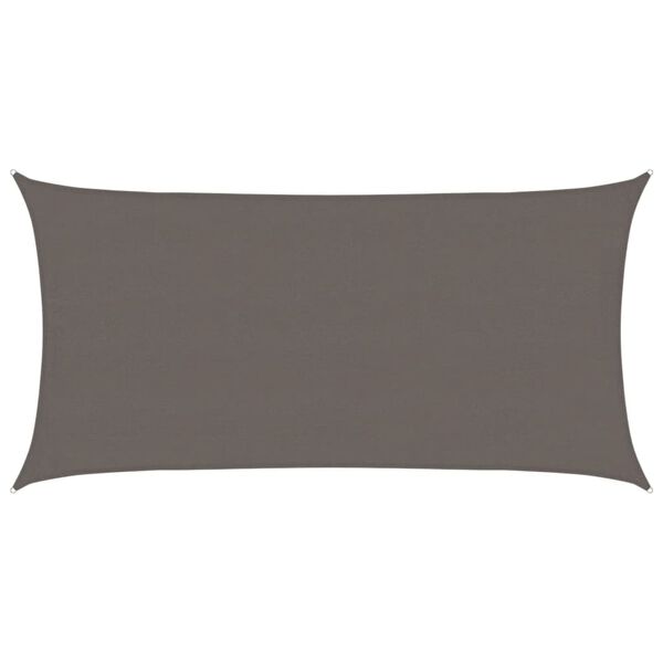 vidaXL Sunshade Sail 160 g/m&sup2; Anthracite 4x7 m HDPE