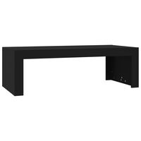 vidaXL Coffee Table Black 110x50x35 cm Engineered Wood