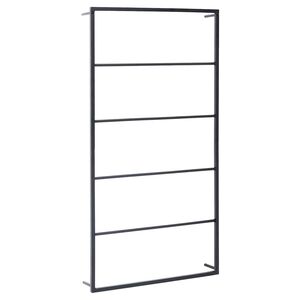 vidaXL Towel Rack Black 60x10x116 cm Steel