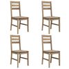 vidaXL Dining Chairs 4 pcs Solid Acacia Wood