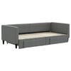 vidaXL Daybed with Trundle&Drawers without Mattress Dark Grey 90x190 cm