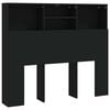 vidaXL Headboard Cabinet Black 120x19x103,5 cm