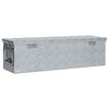vidaXL Aluminium Box 80.5x22x22 cm Silver