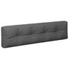 vidaXL Pallet Cushions 2 pcs Anthracite Fabric